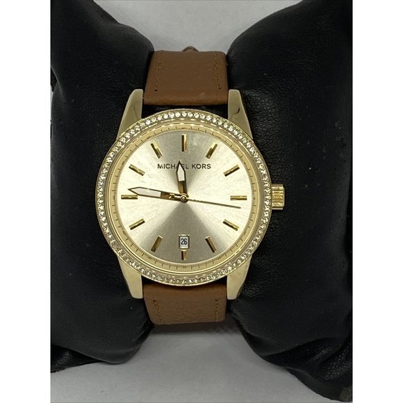 Michael Kors MK6372 Women\'s Brown Leather Analog D main image 8